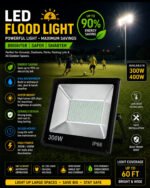 300W LED Flood Light IP66 Waterproof Outdoor Security Light