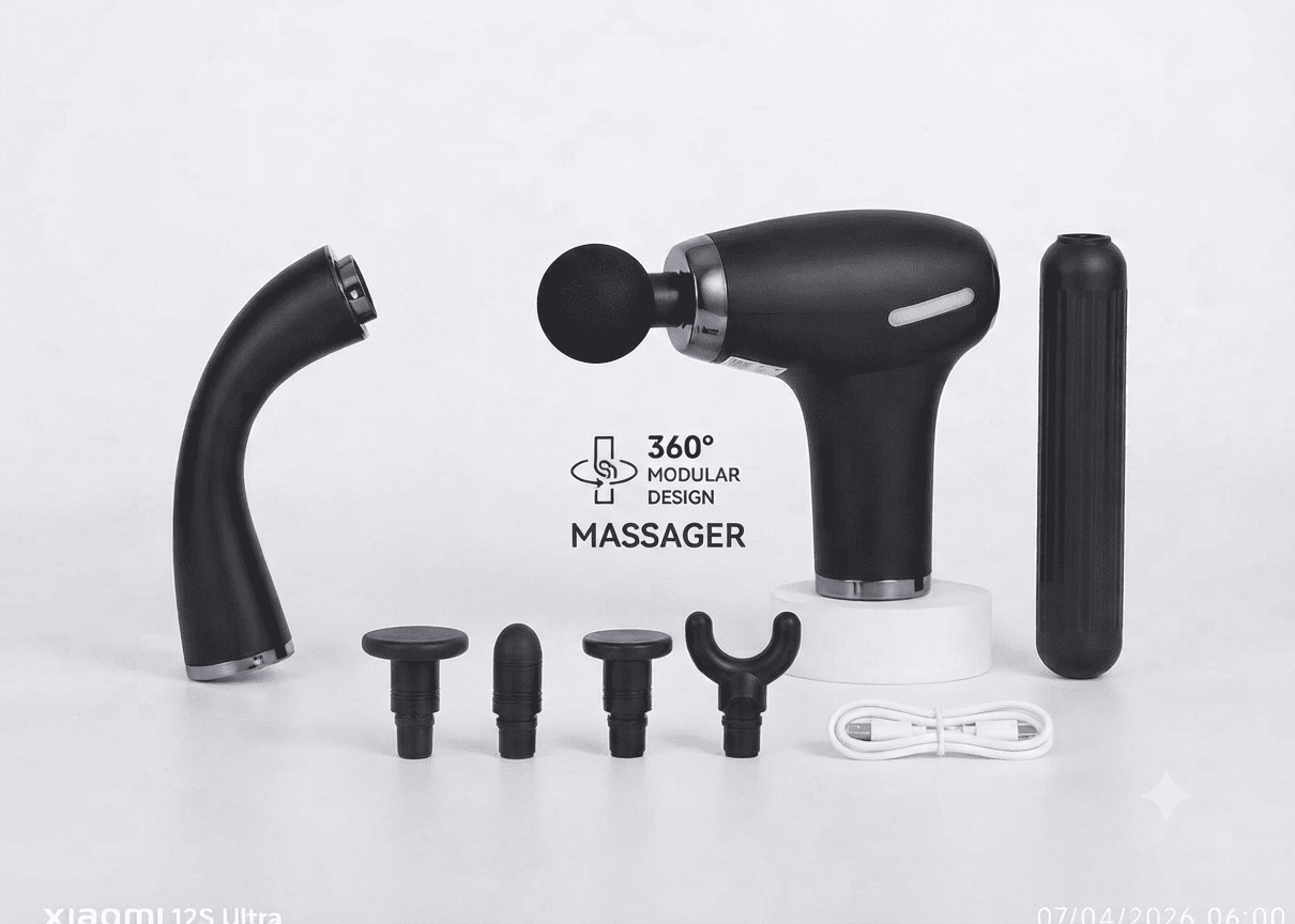1001080386 (1) Blueidea Multifunctional Fascia Massage Gun - Image 1
