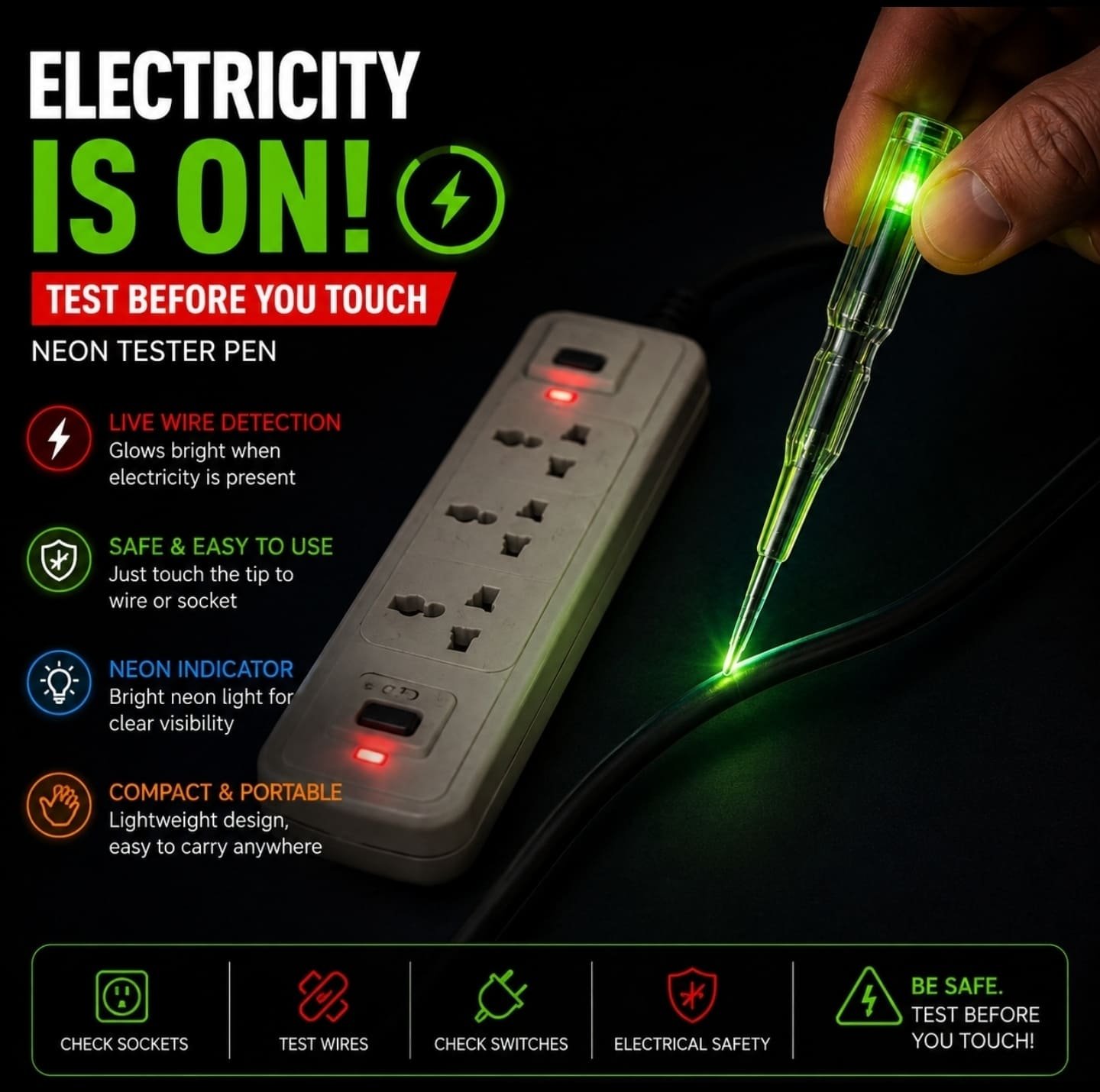 1001080639 Neon Tester Pen - Image 1