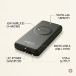 Ansmann 10000mAh Magnetic Wireless Powerbank