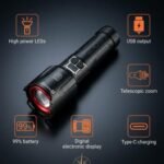High Power Rechargeable LED Zoom Torch Light - Image 4