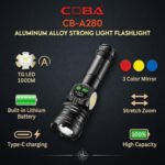 COBA CB-A280 Tactical Flashlight | LED