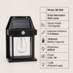 Solar Induction Wall Light BK888 | Solar LED Light - Image 3