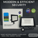 100W Solar Wall Light | IP66 Waterproof Warm Sunset LED Light