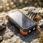 30000mAh Rugged Solar Power Bank with Wireless Charging - Image 3