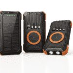 30000mAh Rugged Solar Power Bank with Wireless Charging - Image 4