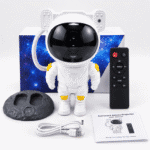 Astronaut Galaxy Projector Night Light 360° Rotating Star Nebula Lamp with Remote Control